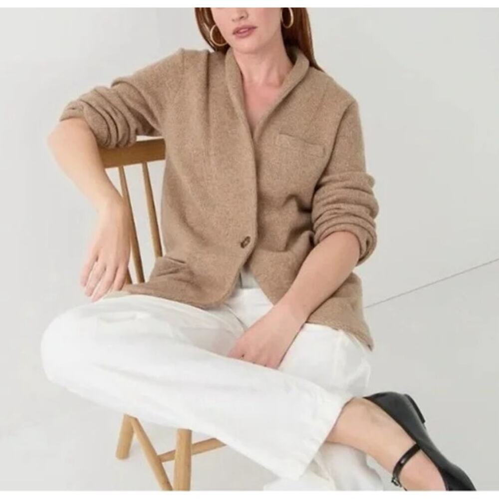 J.Crew Cocoon Sweater Light Brown Wool Blazer Sz. S